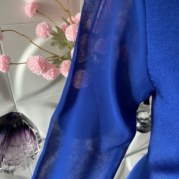 INC International Concepts Blue Mock Turtleneck Size Petite Small NWT - Picture 6 of 8